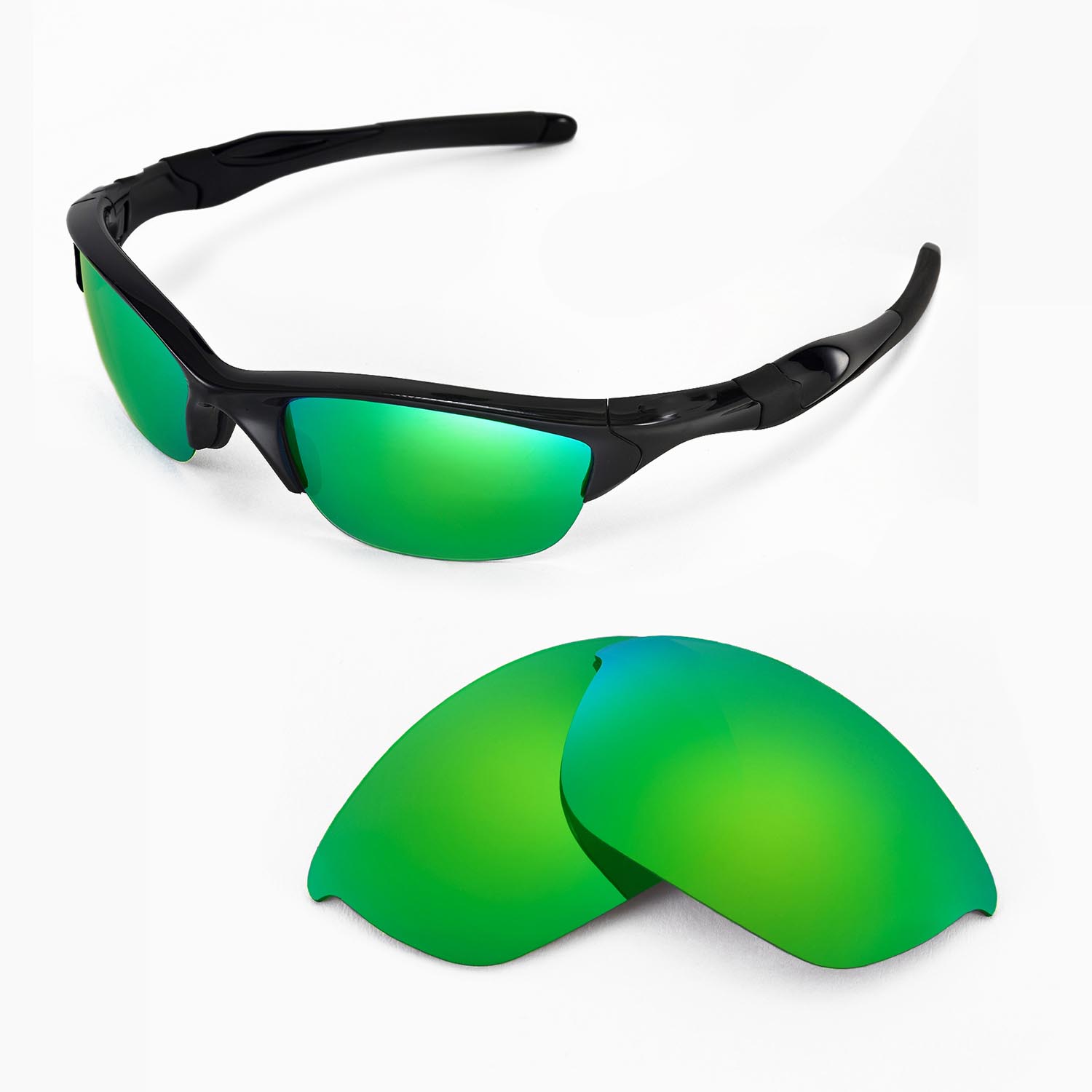 New Walleva Polarized Emerald Replacement Lenses For Oakley Half Jacket 20 608729247470 Ebay 